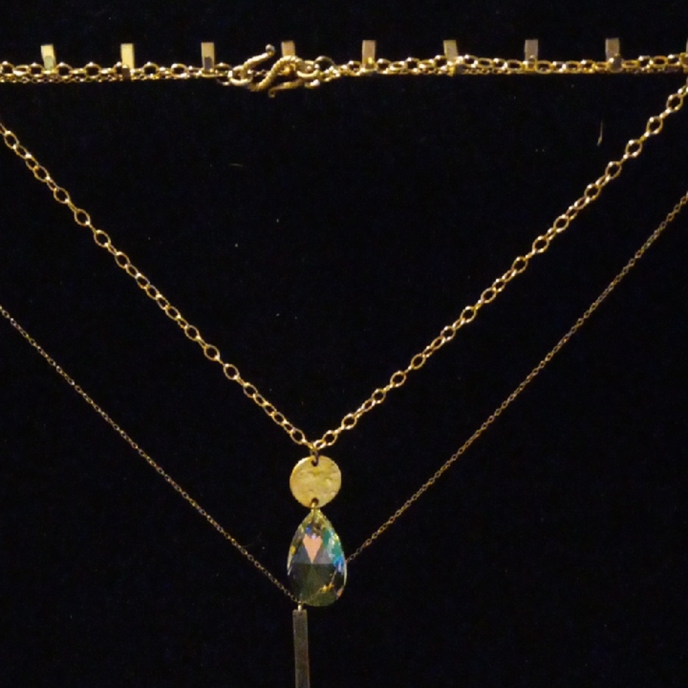 Gold Necklace with Delicate Pendant